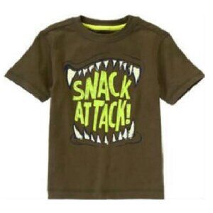 NWT Gymboree Desert Explorer Glow In Dark Shark Attack Tee Sizes 4 and 5